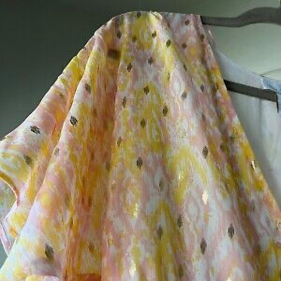 House of Harlow 1960 Polyester Maxi Pastels Bohemian XS NWT subtle gold accents - Picture 6 of 9